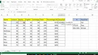 Basic Sum, Percentage(%) and if function in Excel