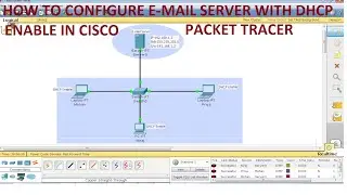 HOW TO CONFIGURE EMAIL SERVER WITH DHCP ENABLE IN PACKET TRACER.| videos by niraj kumar.