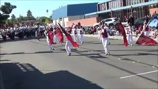 Santa Cruz High School Cardinal Regiment at the 2023 Delta Band Review Antioch, CA