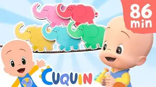 Surprise Eggs with Elephants with Cuquin! 🐘 Videos & cartoons for babies