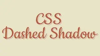 CSS Animated Dashed Shadow | Pure CSS Text Shadow Effect Tutorial | NoorHUB