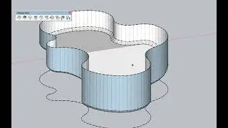 Beveling the edge of a pool bottom in SketchUp (v2)