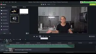 How to Add in Background Music in Camtasia Tutorial