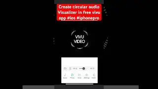 circular audio Visualizer in free vivu app edit on lumafusion 