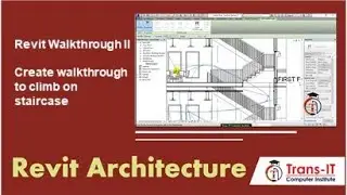 Revit Walkthrough Tutorial - Climb on staircase | Revit staircase walkthrough |