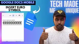 How to insert euro symbol in Google docs mobile  | how to add euro sign in google docs mobile