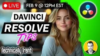 LIVE: Davinci Resolve Tips: Green Screen, Shapes, PIP…Plus Q&A