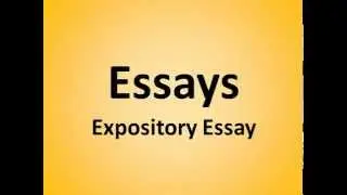 Expository Essay