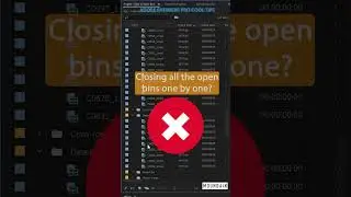 Close all the open bins together in Adobe Premiere Pro