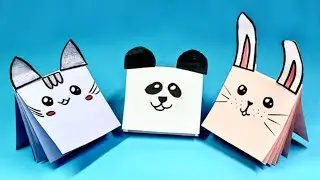 DIY - How To Make Mini Notebook With Ears From a4 paper in 5 minutes