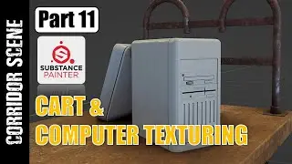 BLENDER/SUBSTANCE PAINTER: CORRIDOR SCENE (PART 11)