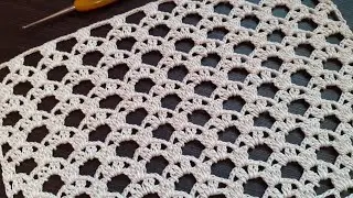 Простой ажурный узор крючком. Easy crochet patterns for beginners.