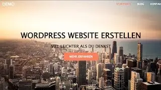 WordPress Website Erstellen - WordPress Tutorial DEUTSCH/GERMAN