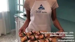 Закусочные рулетики из ветчины и сыра