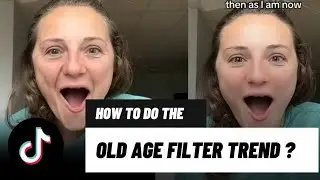 How to use age filter on tiktok | Aging filter on tiktok | Aged face filter trend | Old face filter