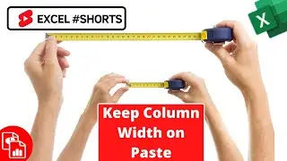 Copying Column Widths  - Excel #Shorts