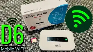 How to Use D6 Pocket WiFi Router | Mobile Wifi D6 4G/5G Modified | 4G LTE MIFI Portable Modem