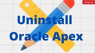 How to Remove  || Uninstall Oracle Apex