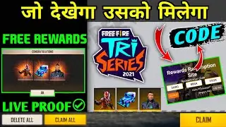 FREE FIRE TRI SERIES REWARDS REDEEM CODE | TODAY CHRONO CHARACTER REDEEM CODE |