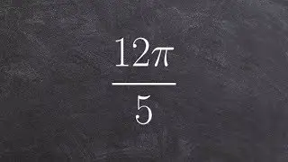 Rewriting a number in radians in degrees using the conversion ratio