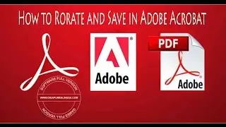 How to rotate and save in adobe acrobat