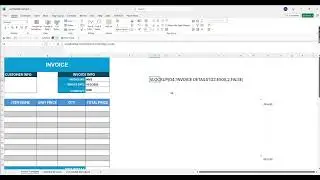 AUTOMATED INVOICING  VBA CODE ഇല്ലാതെ എങ്ങനെ, excel trick