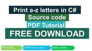 Print a z Letters in C#