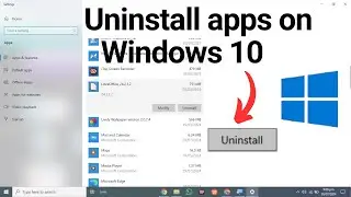 How to uninstall apps on windows 10 | Remove any app from laptop