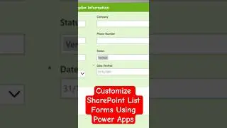 Customize SharePoint List Form Using Power Apps #sharepoint #techbytosh #microsoft365 #powerapps