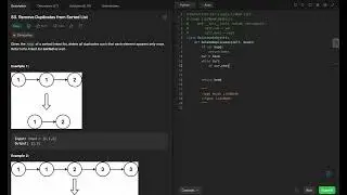 Learn Python (Remove Duplicates From Linked List)