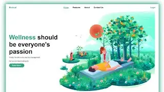 landing page using html and css in 2024 | How to create landing page using html and css only