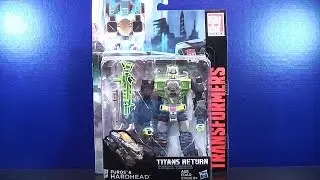 TRANSFORMERS GENERATIONS TITANS RETURN DELUXE CLASS FUROS & HARDHEAD VIDEO TOY REVIEW