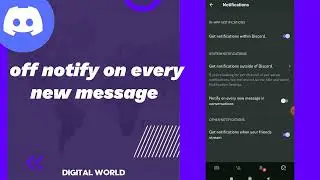 How To turn off Notify On Every New Message On Discord App