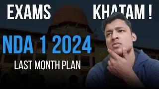 NDA 1 2024 : 1 month study plan | NDA 2024 revision plan | Score 450+ 🔥