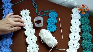 NEW / BEAUTIFUL RIBBON LACE / VERY EASY HOOK IN THIS VIDEO I WILL SHOW HOW EASY TO TIE A BEAUTIFUL R