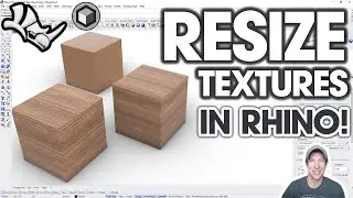 How to RESIZE AND REPOSITION Textures in Rhino! (Easy Tutorial)