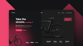 Designing an e-Bike Landing Page UI Design in Figma - Speed Art Tutorial