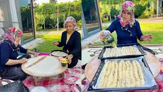 BU BÖREĞİ YAPAN BİRDAHA YAPIYOR 😍TEPSİ TEPSİ YAPTIĞIMIZ NEFİS ISPANAKLI BÖREK YAPIMI | Village Life