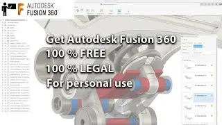 #0 Autodesk Fusion 360 tutorial ( beginner ) : How to get Fusion 360 for FREE, 100% LEGAL