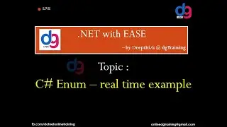 Enum in C# | .NET online session | dgTraining