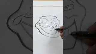 Drawing troll face