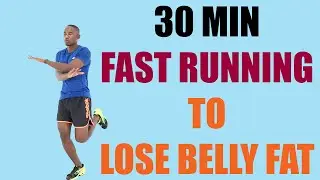 30 Minute FAST RUNNING Workout to Lose Belly Fat at Home 🔥 330 Calories 🔥