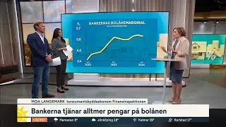 Därför ökar bankernas bolånemarginal | Nyhetsmorgon | TV4 & TV4 Play