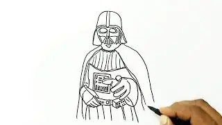 How to Draw Darth Vader from Star Wars