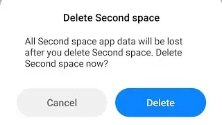 how to delete second space in redmi note 9 pro max