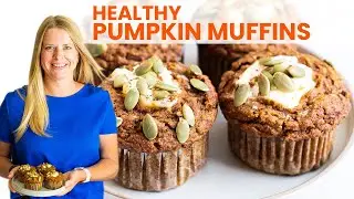 HEALTHY PUMPKIN MUFFINS | easy one bowl recipe, Starbucks copycat