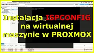 Instalacja ispconfig na wirtualnej maszynie w proxmox z ubuntu serwer