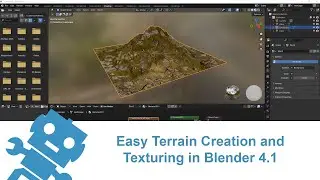 Easy Terrain Creation and Texturing in Blender 4.1