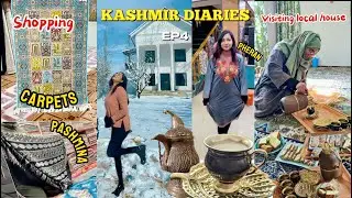 Shopping in Kashmir & Visiting Local Kashmiri House |  Authentic Carpets & Pashmina Prices 2024