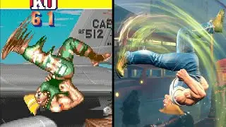 Evolution of Guile's Somersault Kick